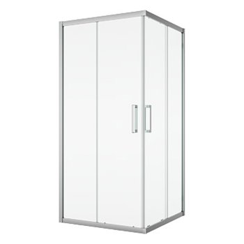 Душевая кабина Sanswiss Ocelia, квадратная, раздвижные двери, 90×90×190 см, хромированный профиль